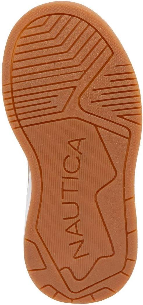 imageNautica Kids Adjustable Strap Shoes Comfortable Casual Sneakers for Boys and Girls Toddlers amp Little KidsKhaki Multihuntley