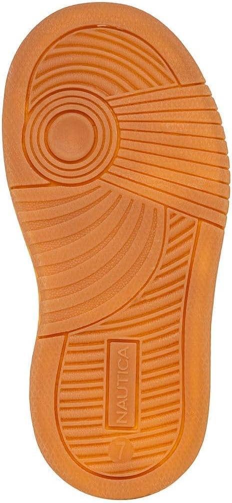 imageNautica Kids Adjustable Strap Shoes Comfortable Casual Sneakers for Boys and Girls Toddlers amp Little KidsOlive Bone