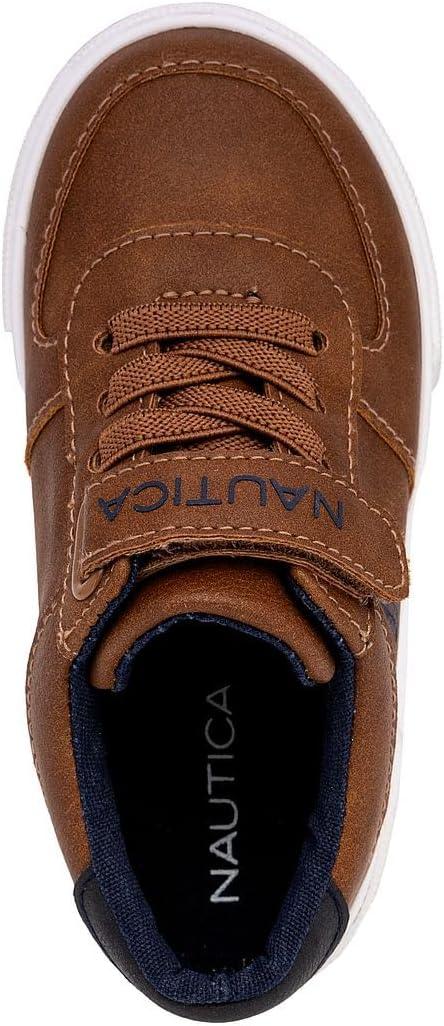 imageNautica Kids Adjustable Strap Shoes Comfortable Casual Sneakers for Boys and Girls Toddlers amp Little KidsTan