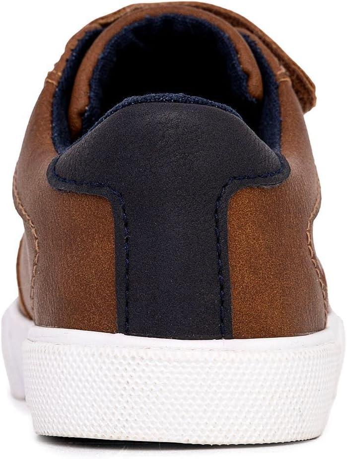 imageNautica Kids Adjustable Strap Shoes Comfortable Casual Sneakers for Boys and Girls Toddlers amp Little KidsTan