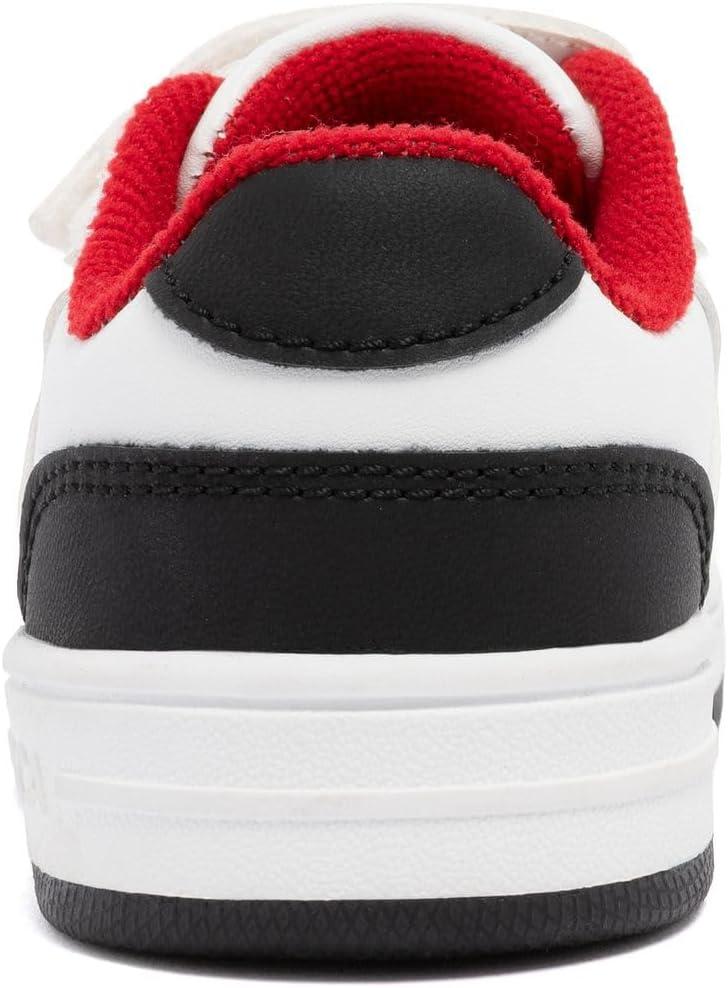 imageNautica Kids Adjustable Strap Shoes Comfortable Casual Sneakers for Boys and Girls Toddlers amp Little KidsWhite Black Red