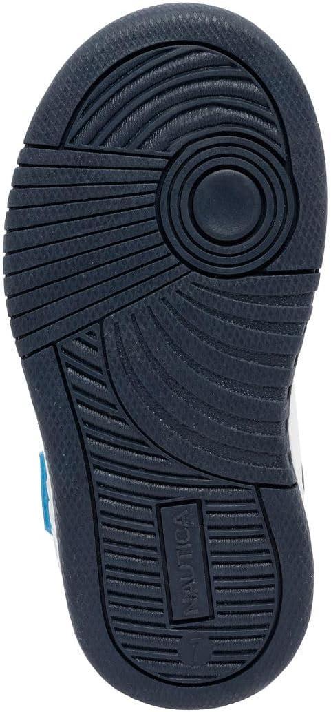 imageNautica Kids Adjustable Strap Shoes Comfortable Casual Sneakers for Boys and Girls Toddlers amp Little KidsWhite Blue Red