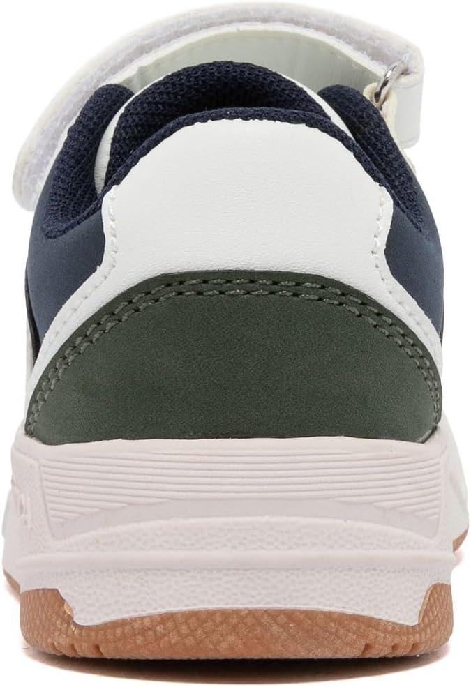 imageNautica Kids Adjustable Strap Shoes Comfortable Casual Sneakers for Boys and Girls Toddlers amp Little KidsWhiteWhitehadley