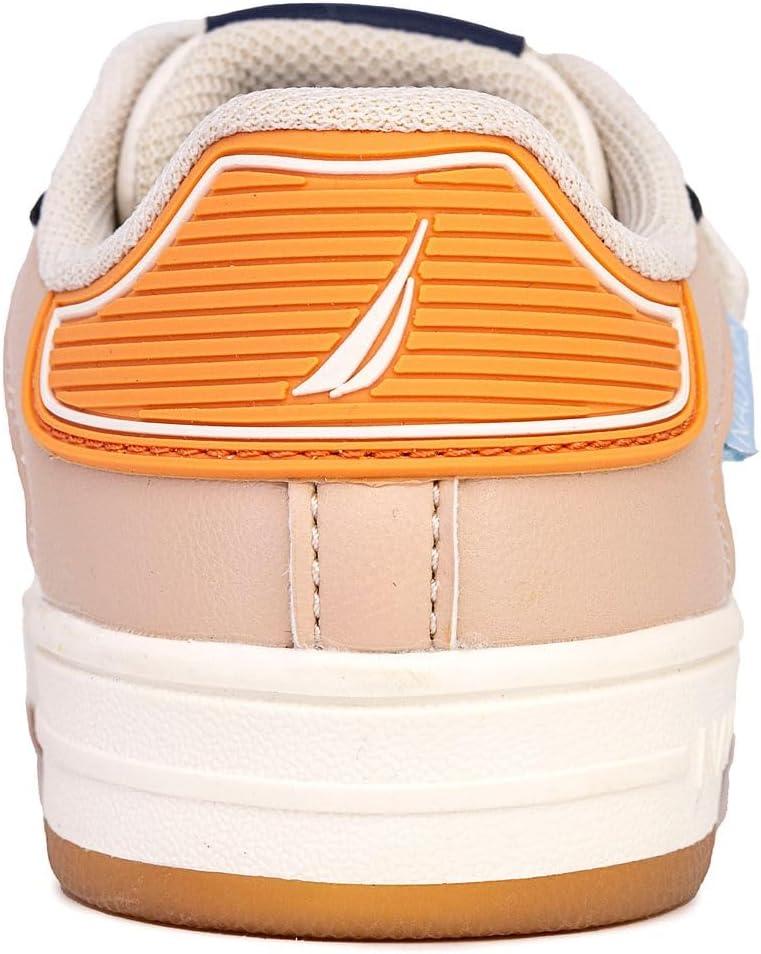 imageNautica Kids Adjustable Strap Shoes Comfortable Casual Sneakers for Boys and Girls Toddlers amp Little KidsWhitenavy Blue