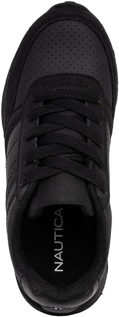 imageNautica Kids Boys Casual LaceUp Fashion Sneakers Oxford Comfortable Walking Shoe Big Kid Little Kid ToddlerBlackrunout