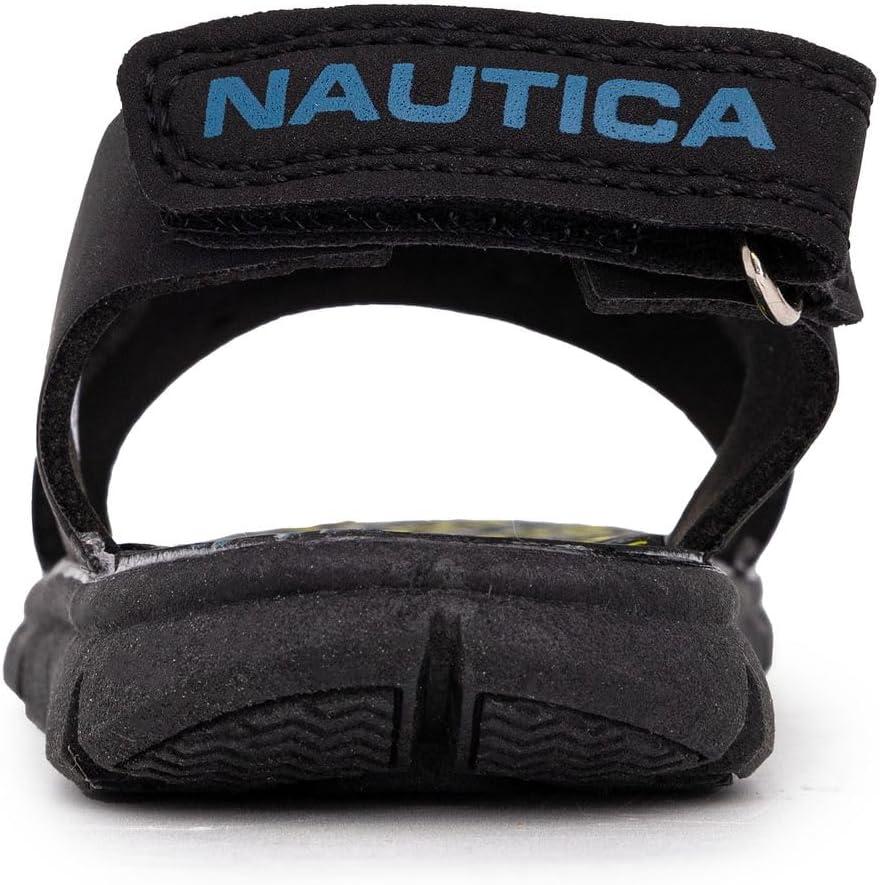 imageNautica Kids Sports Sandals Water Shoes Open Toe Athletic Summer Sandal Boy Girl Little KidBig KidBlack Teal