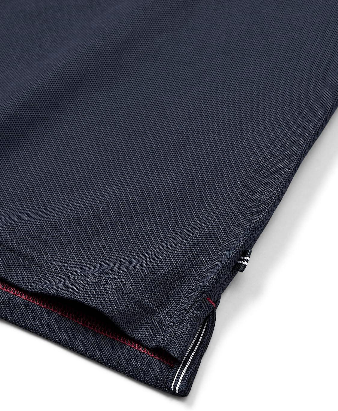 imageNautica Mens Classic Short Sleeve Solid Performance Deck Polo ShirtNavy