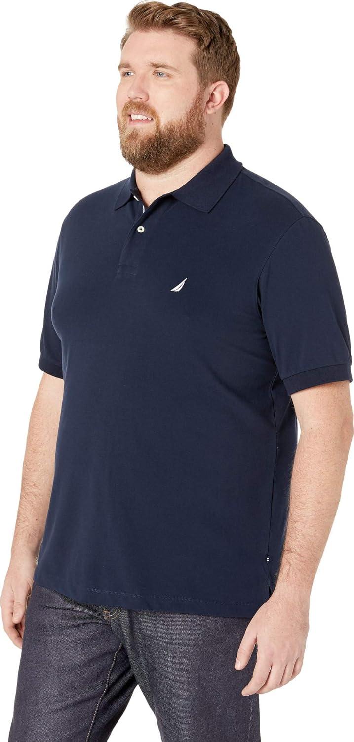 imageNautica Mens Classic Short Sleeve Solid Polo ShirtNavy