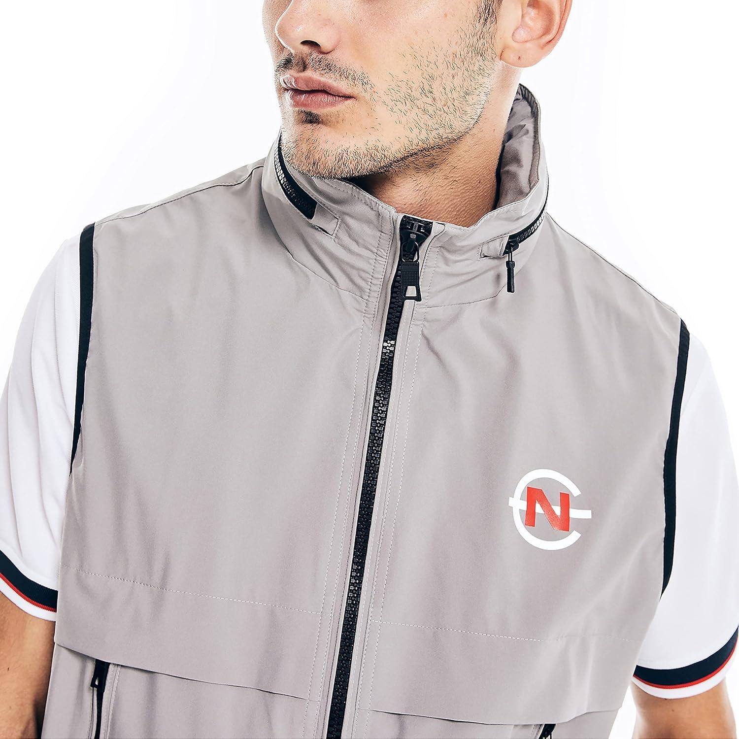 imageNautica Mens Competition Sustainably Crafted VestSharkfin Grey