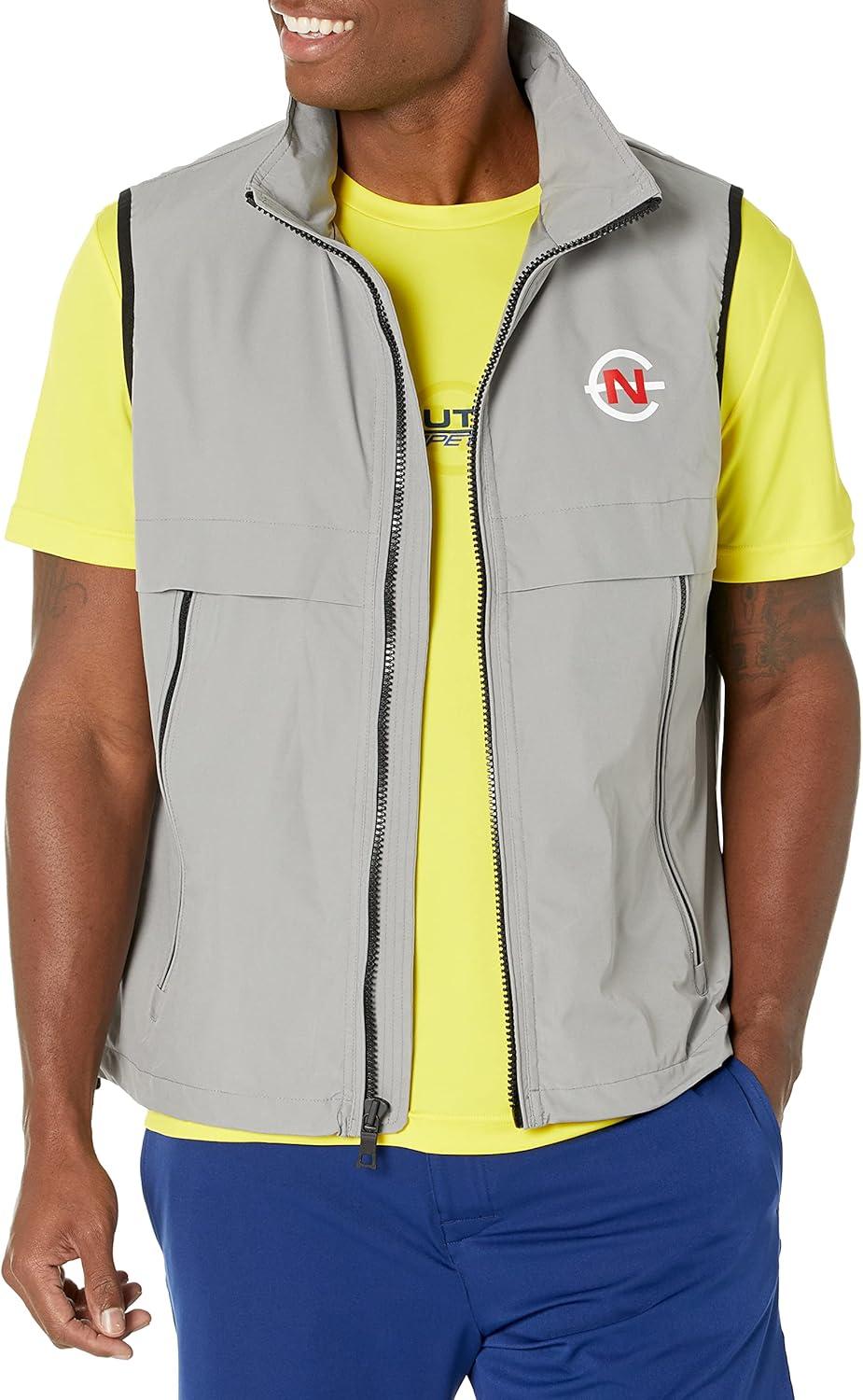imageNautica Mens Competition Sustainably Crafted VestSharkfin Grey
