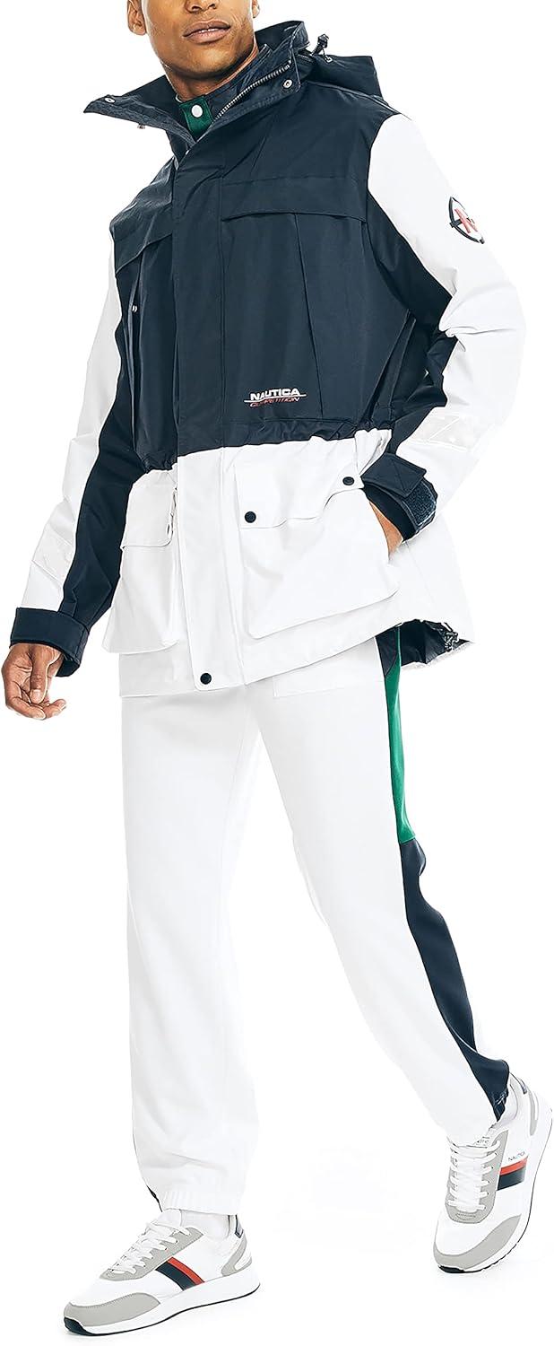 imageNautica Mens Competition Sustainably Crafted Waterresistant JacketNavy