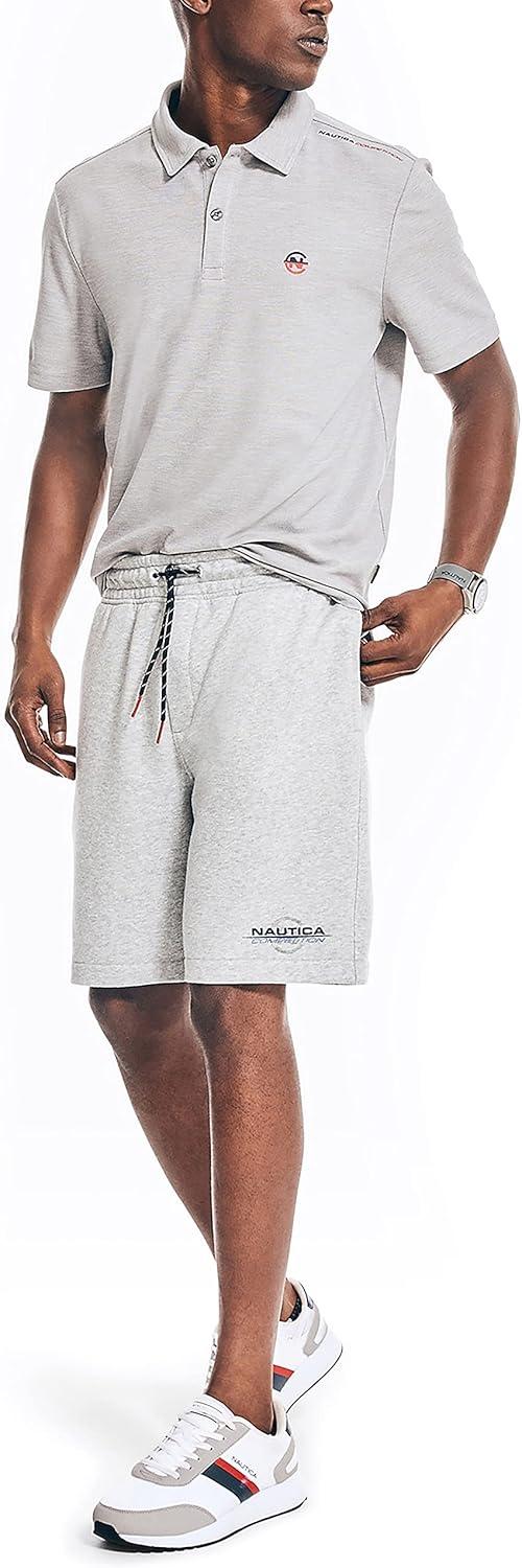 imageNautica Mens Nautica Competition Sustainably Crafted 9 Fleece ShortGrey Heather