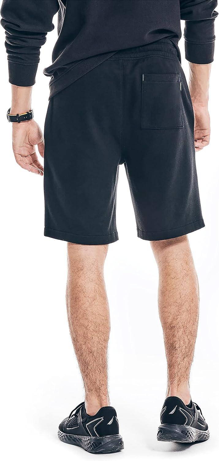 imageNautica Mens Nautica Competition Sustainably Crafted 9 Fleece ShortTrue Black