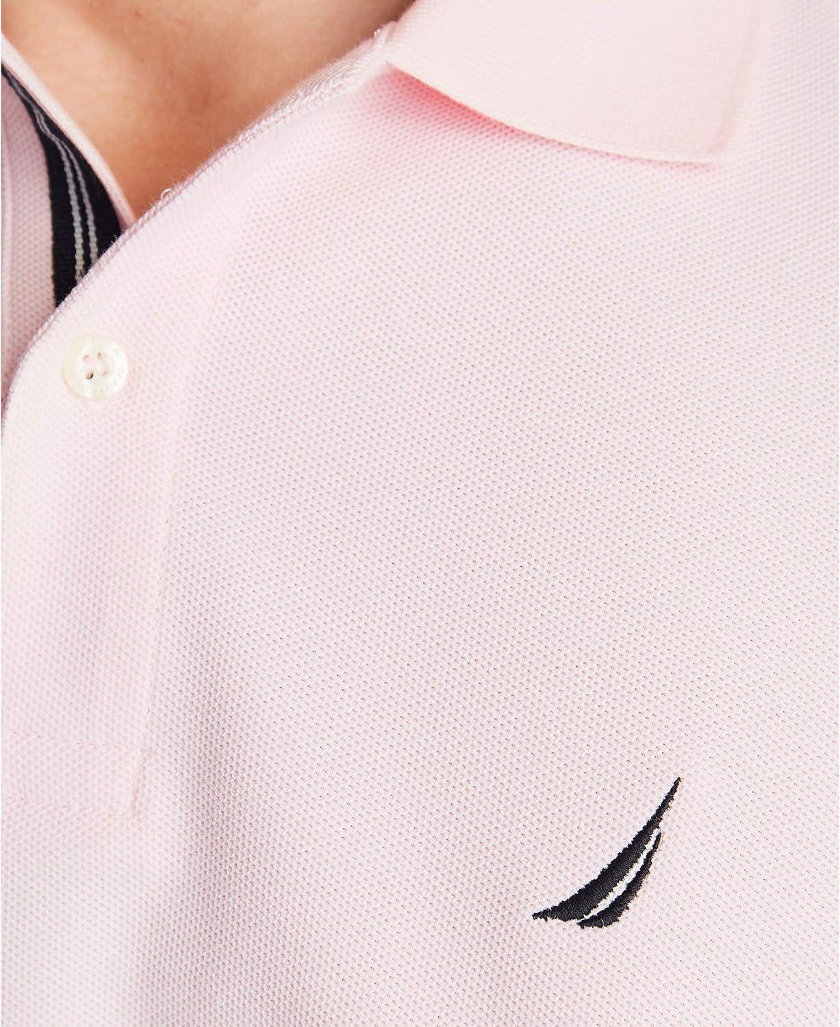 imageNautica Mens Performance Pique Polo ShirtCradle Pink