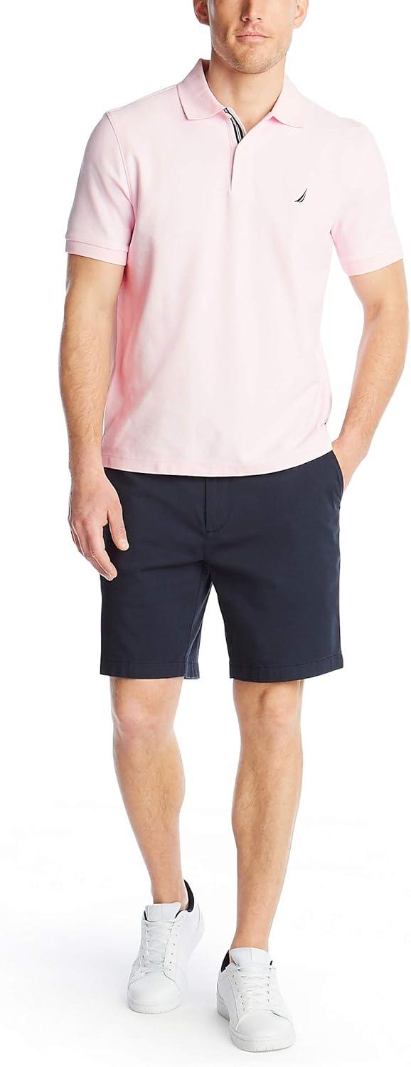 imageNautica Mens Performance Pique Polo ShirtCradle Pink