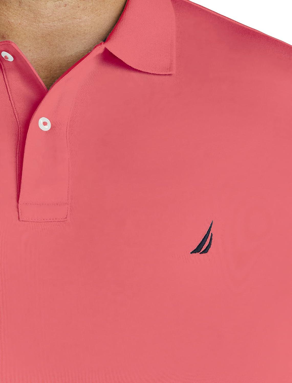 imageNautica Mens Performance Pique Polo ShirtDreamy Coral