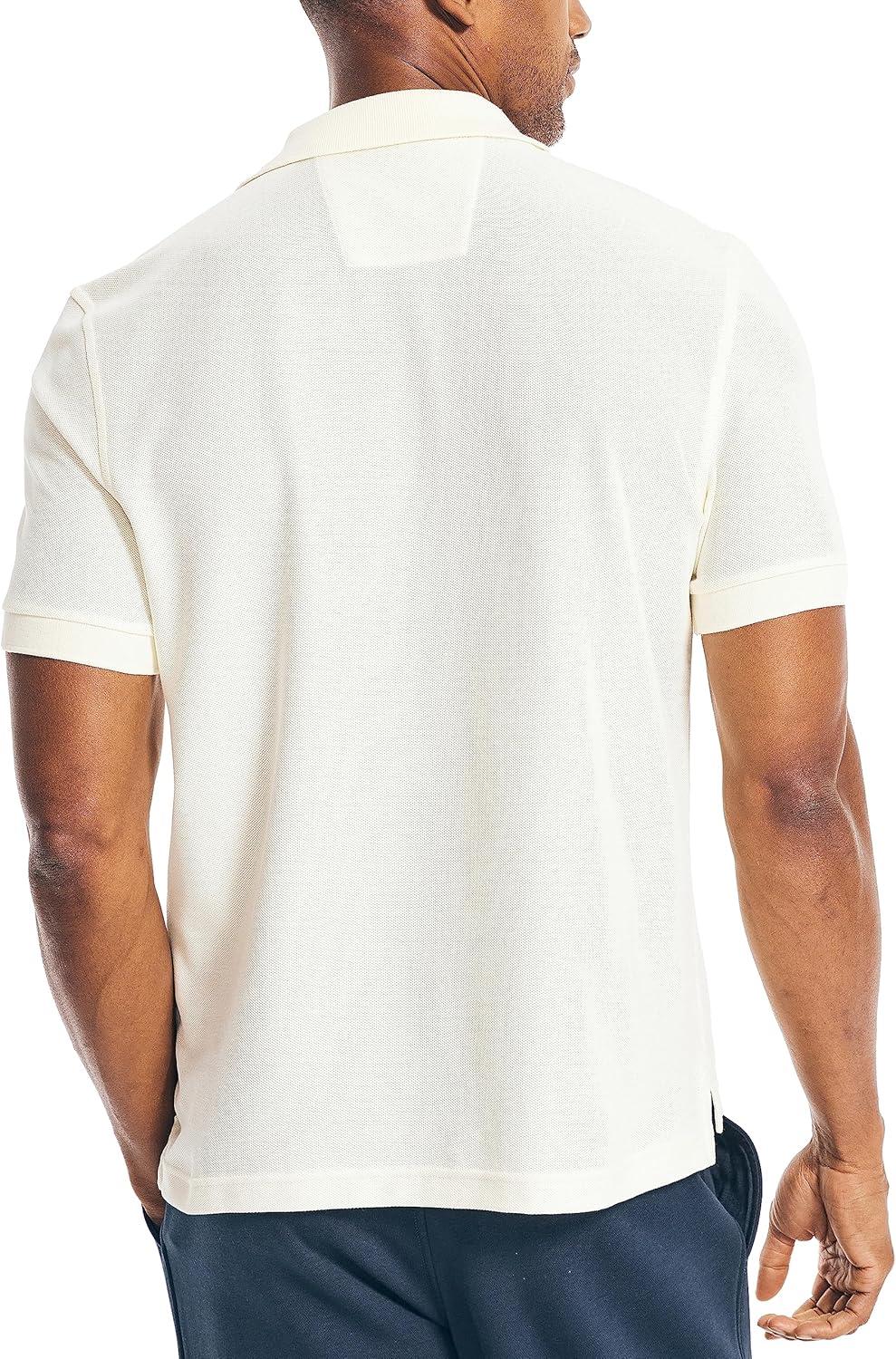imageNautica Mens Performance Pique Polo ShirtSail Cream