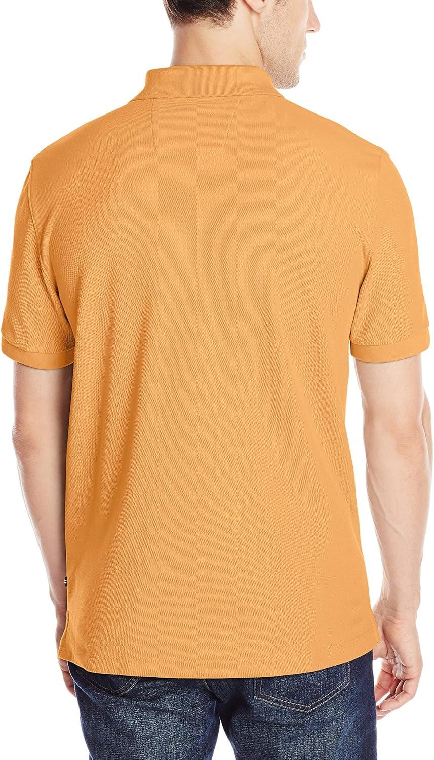 imageNautica Mens Performance Pique Polo ShirtStern Gold