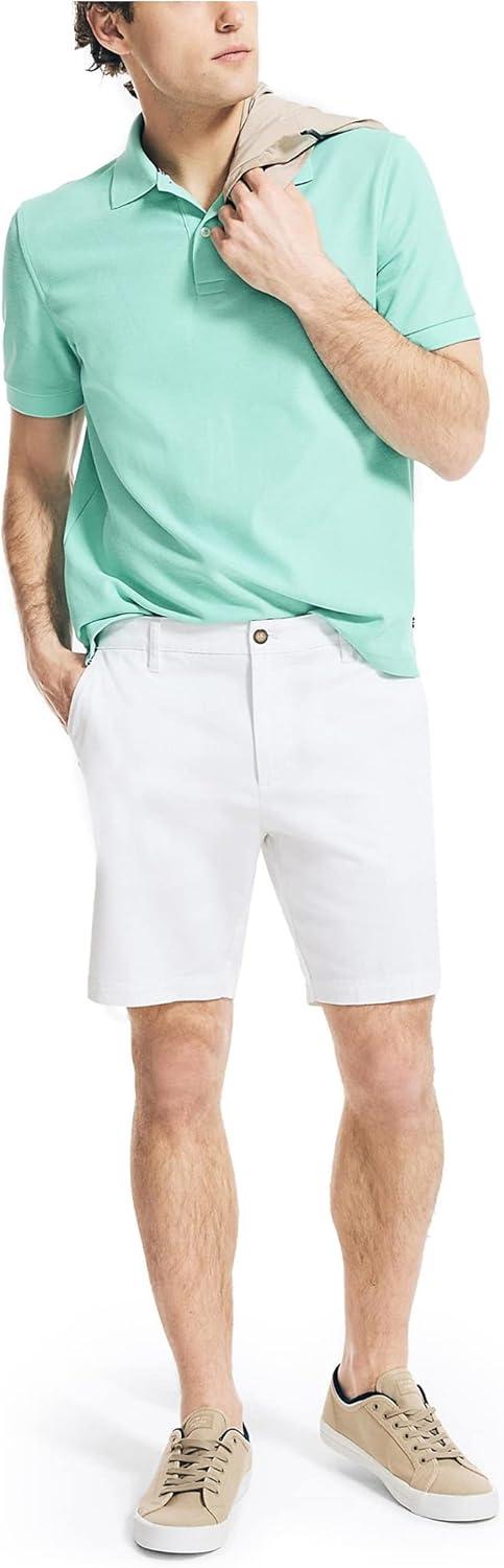 imageNautica Mens Sustainably Crafted Performance Deck PoloPoolside Aqua