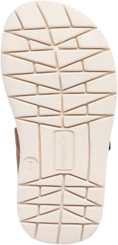imageNautica Toddler Boys Sport Sandals Lightweight Athletic OpenToe Summer Shoes with Dual Adjustable Hook and Loop Straps for Outdoor Play Beach and WaterBrown Olive Jupiter