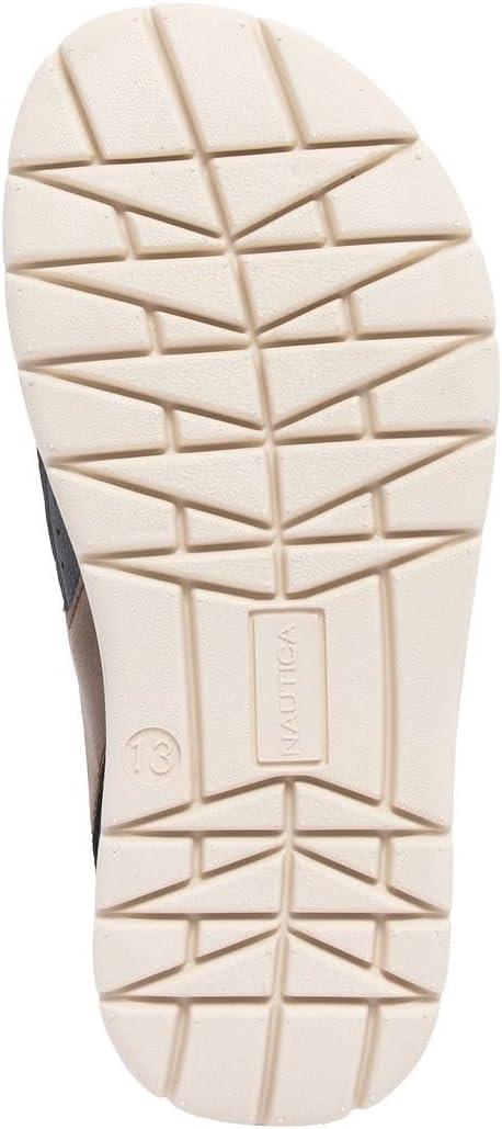 imageNautica Toddler Boys Sport Sandals Lightweight Athletic OpenToe Summer Shoes with Dual Adjustable Hook and Loop Straps for Outdoor Play Beach and WaterBrown Navyjimmy