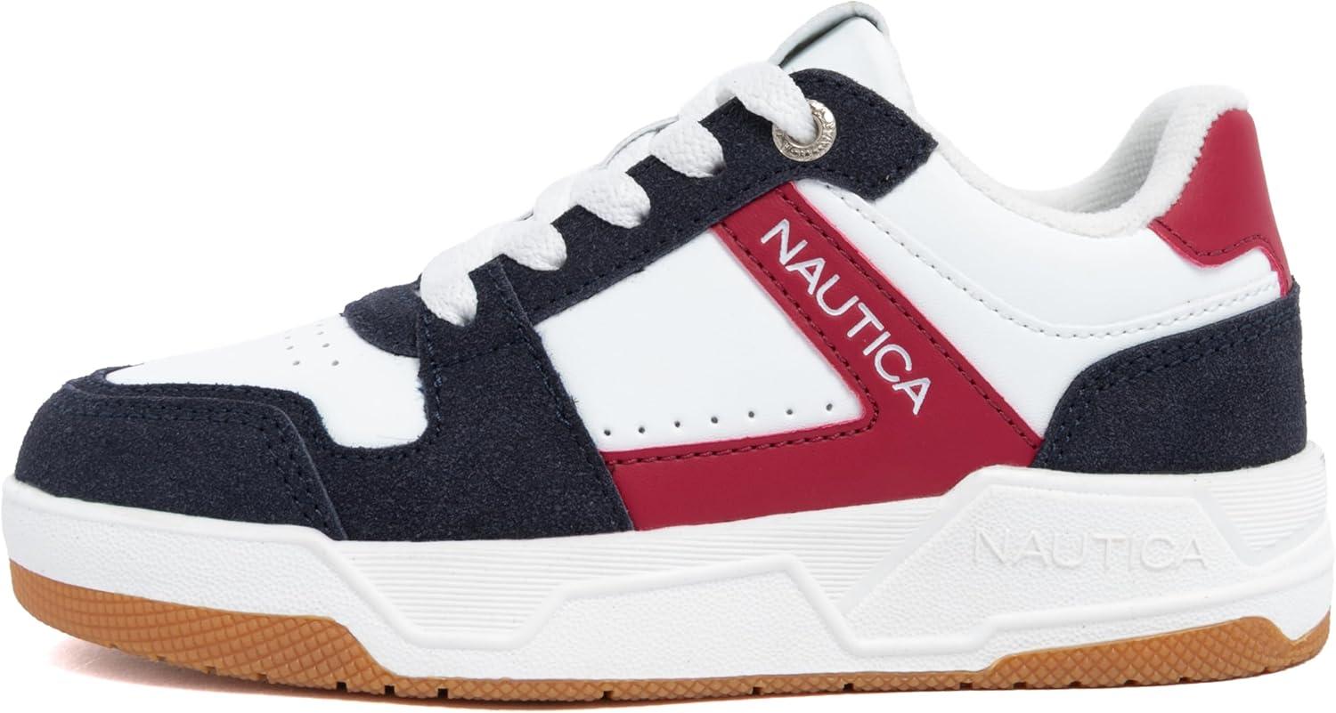 imageNautica Youth Athletic Sneakers Comfortable LaceUp Tennis Shoes for Boys and Girls Durable Casual Sport Footwear for School Gym and Daily WearAmericana