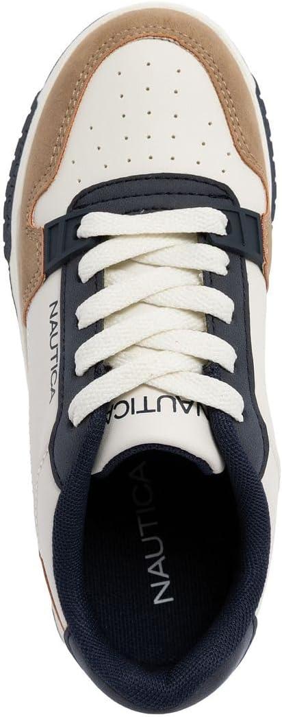 imageNautica Youth Athletic Sneakers Comfortable LaceUp Tennis Shoes for Boys and Girls Durable Casual Sport Footwear for School Gym and Daily WearBone Navy Tangavie
