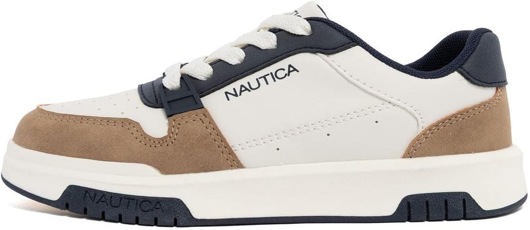 imageNautica Youth Athletic Sneakers Comfortable LaceUp Tennis Shoes for Boys and Girls Durable Casual Sport Footwear for School Gym and Daily WearBone Navy Tangavie