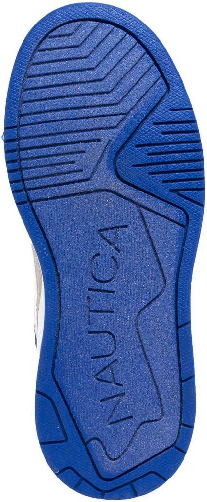 imageNautica Youth Athletic Sneakers Comfortable LaceUp Tennis Shoes for Boys and Girls Durable Casual Sport Footwear for School Gym and Daily WearWhite Cobalthappy
