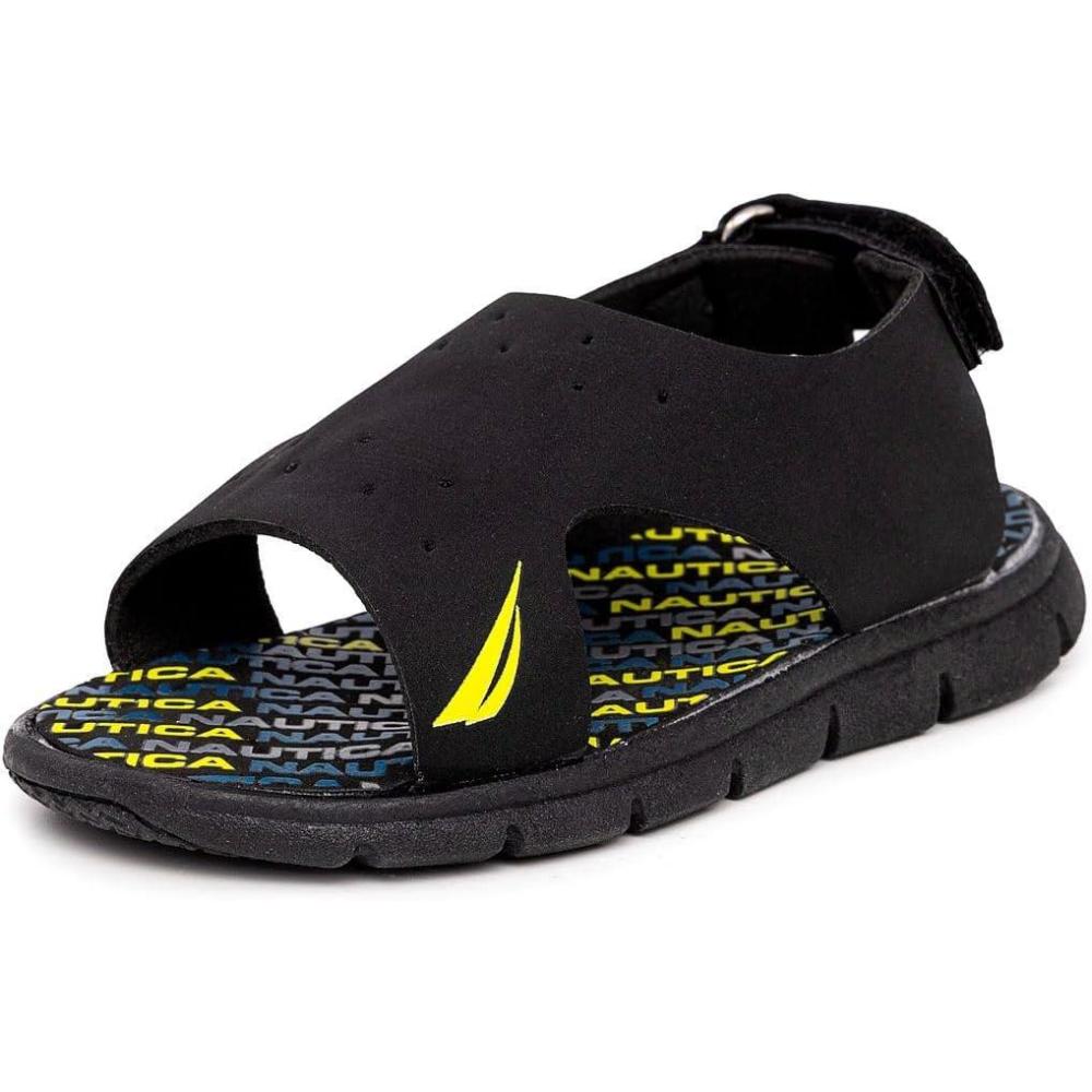 imageNautica Kids Sports Sandals  Water Shoes Open Toe Athletic Summer Sandal Boy  Girl Little KidBig KidBlack Teal