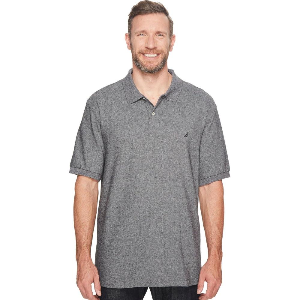 imageNautica Mens Big amp Tall Solid Deck Polo ShirtCharcoal Heather