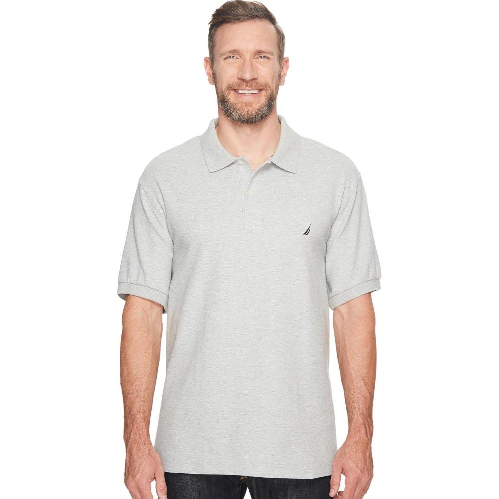 imageNautica Mens Big and Tall Short Sleeve Solid Deck Polo ShirtGrey Heather