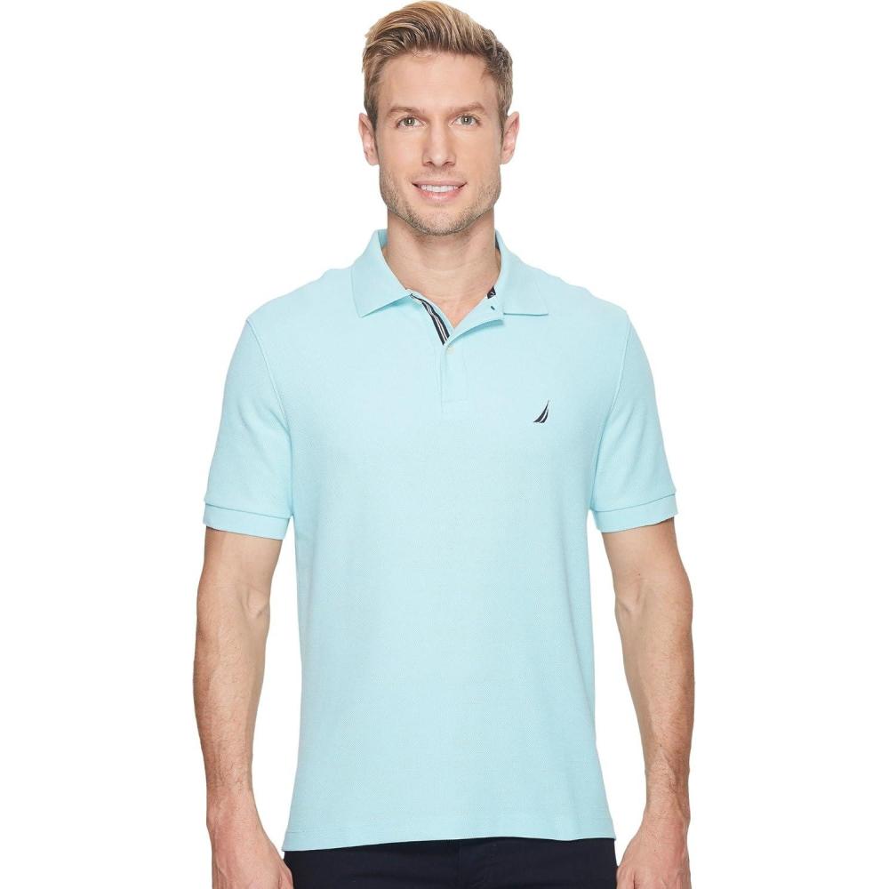 imageNautica Mens Classic Short Sleeve Solid Performance Deck Polo ShirtHarbor Mist