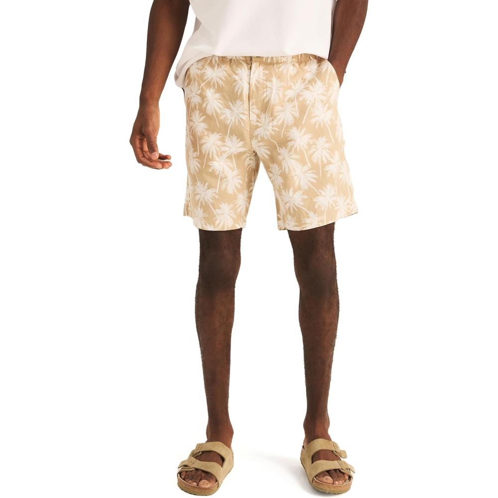 imageNautica Mens Nautica 85 Printed Linen Deck ShortTwill Chino