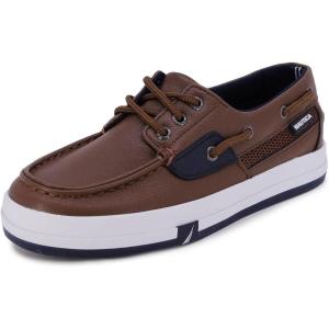 Nautica Kid’s Casual Boat Shoe Loafers – School Shoes for Boys (Toddler/Little Kid/Big Kid)(Dark Tan)