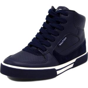 Nautica Kids Sneaker: Lace-Up Fashion Shoe with Boot-Like High Top Design for Boys and Girls (Big Kid/Little Kid Sizes) – Horizon(Navy)
