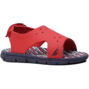 Nautica Kids Sports Sandals – Water Shoes Open Toe Athletic Summer Sandal |Boy – Girl| (Little Kid/Big Kid)(Red Navy Logo)