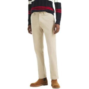 Nautica Men’s Classic Fit Flat Front Stretch Solid Chino Deck Pant(True Stone)