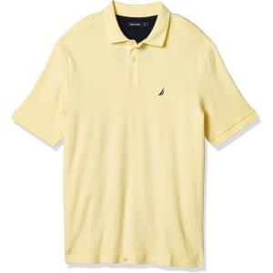 Nautica Men’s Performance Pique Polo Shirt(French Vanilla)