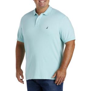 Nautica Men’s Performance Pique Polo Shirt(Harbor Mist)