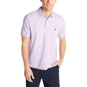 Nautica Men’s Performance Pique Polo Shirt(Lavendula)