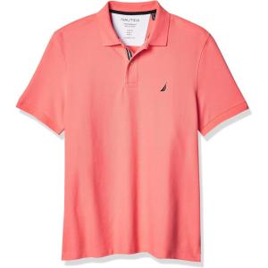 Nautica Men’s Performance Pique Polo Shirt(Pale Coral)