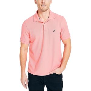 Nautica Mens Sustainably Crafted Performance Deck Polo(Tea Berry)