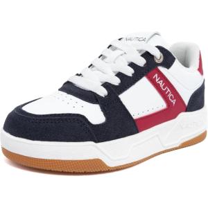 Nautica Youth Athletic Sneakers – Comfortable Lace-Up Tennis Shoes for Boys and Girls, Durable Casual Sport Footwear for School, Gym and Daily Wear(Americana)