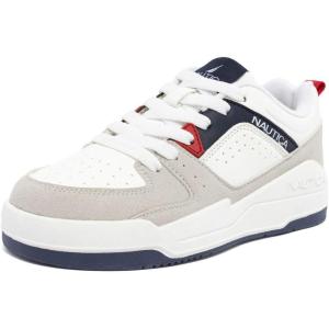 Nautica Youth Athletic Sneakers – Comfortable Lace-Up Tennis Shoes for Boys and Girls, Durable Casual Sport Footwear for School, Gym and Daily Wear(Americana-happy)