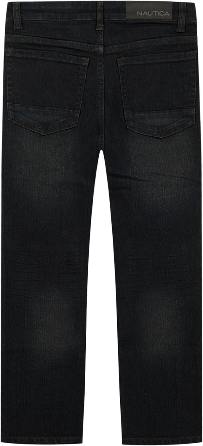 imageNautica Boys Classic Fit Straight Leg Denim Jeans 5Pocket Style Zipper Fly amp Button ClosureReservoir