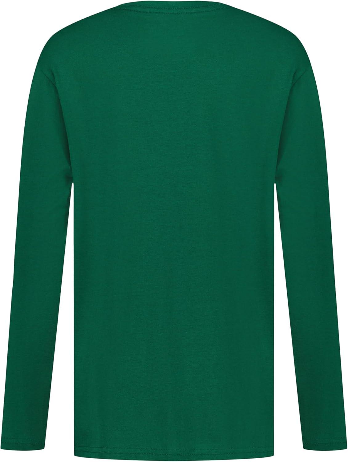 imageNautica Boys Long Sleeve Screen Print Graphic TShirtChain Stitch Evergreen