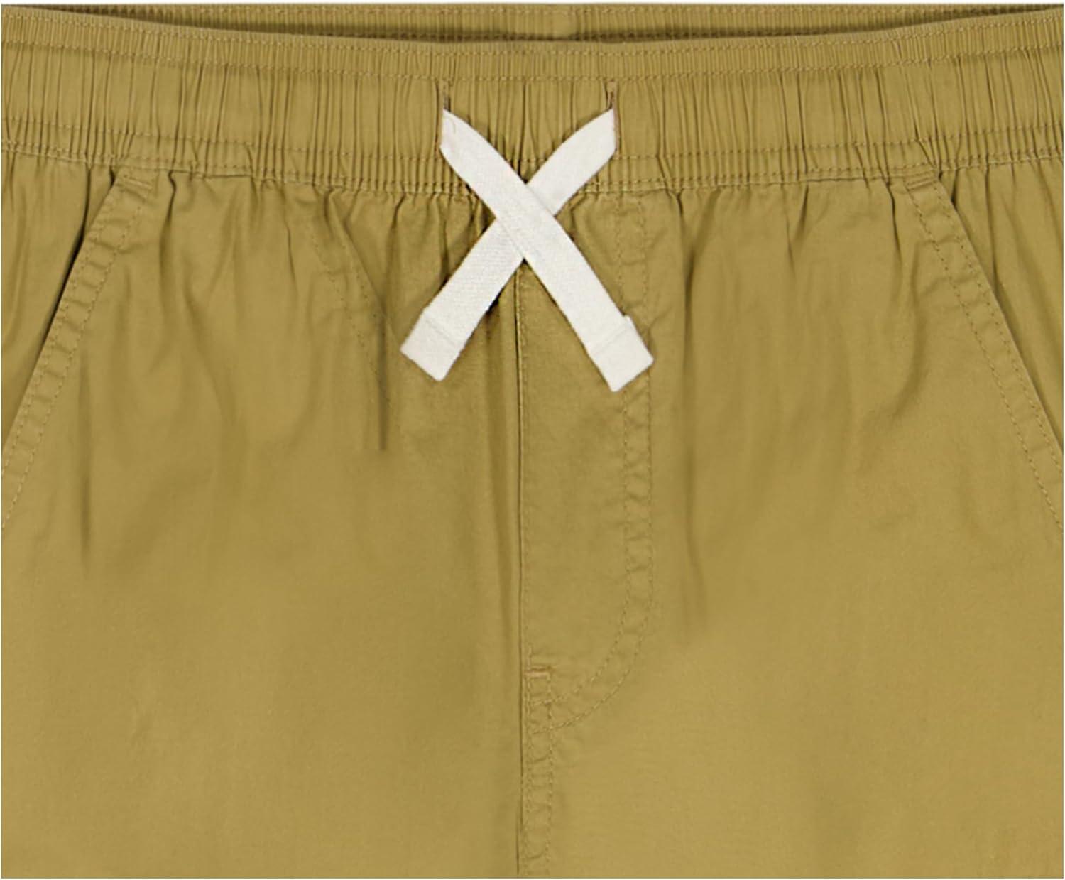 imageNautica Boys Pullon Cargo Shorts Drawstring ClosureChino
