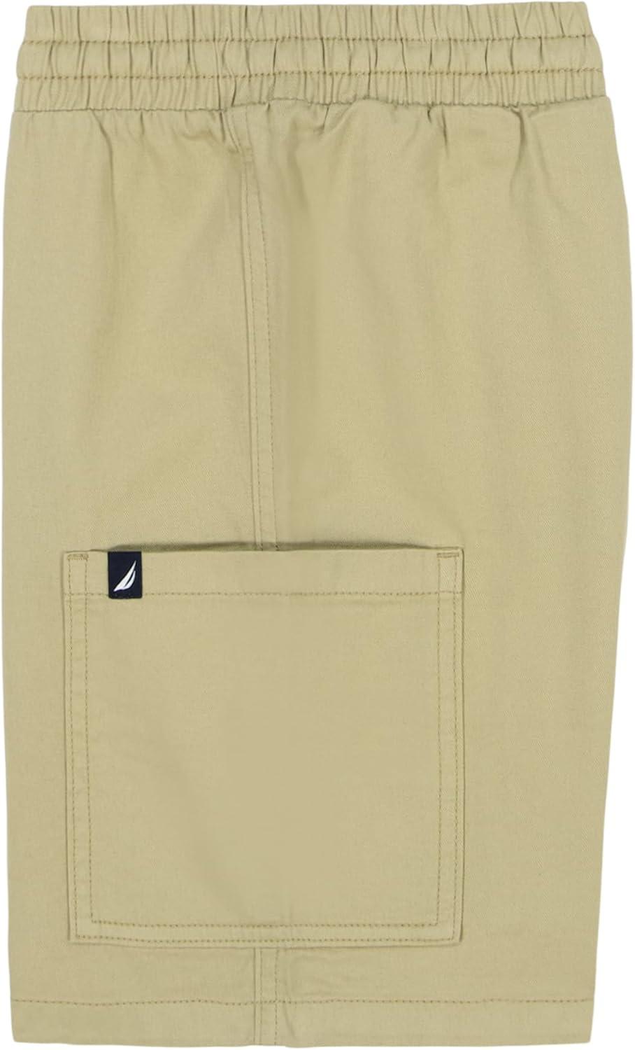 imageNautica Boys Pullon Cargo Shorts Drawstring ClosureKhaki