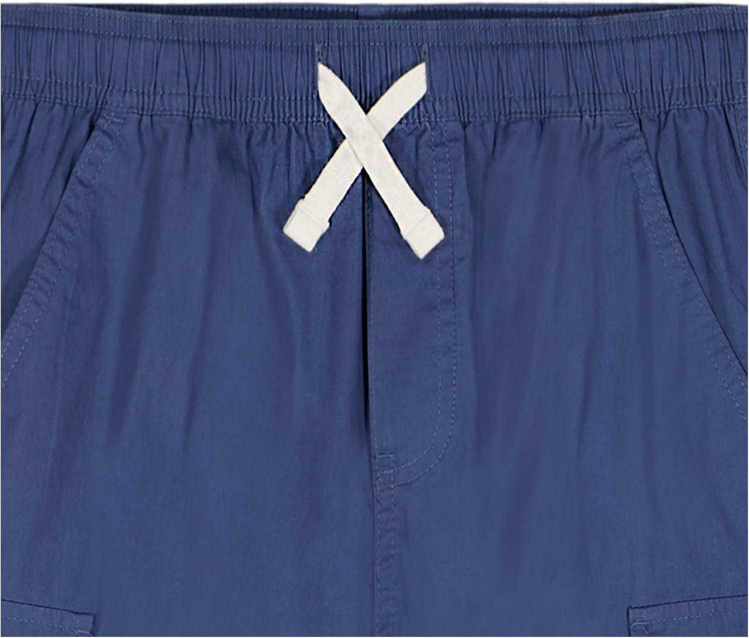 imageNautica Boys Pullon Cargo Shorts Drawstring ClosureTrue Navy